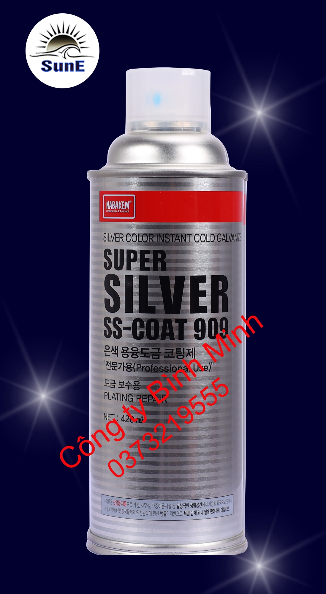Sơn mạ kẽm lạnh SUPER SILVER SS-COAT 909 Nabakem