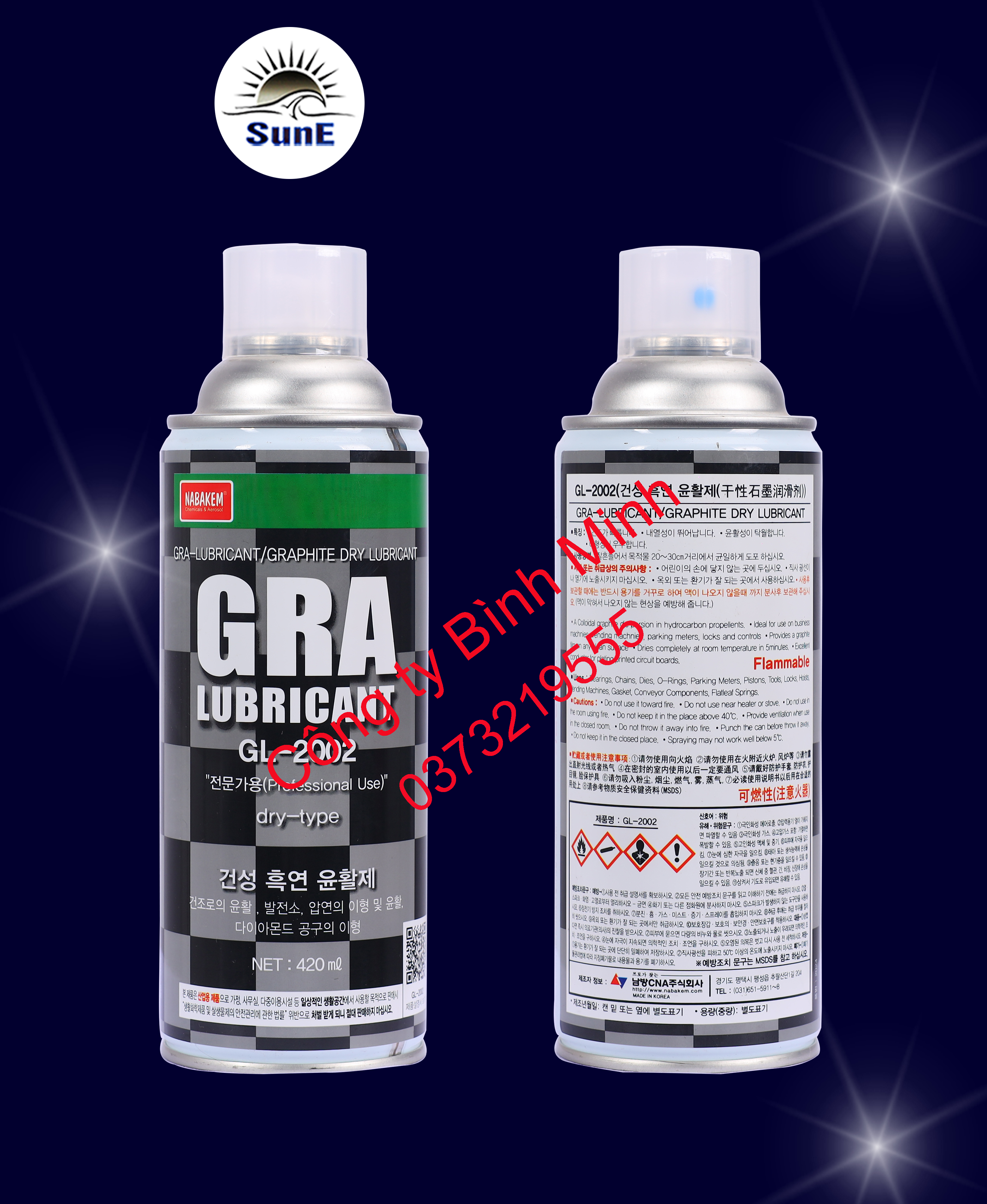 Dầu bôi trơn Graphite chịu nhiệt độ cao GL-2002 Nabakem
