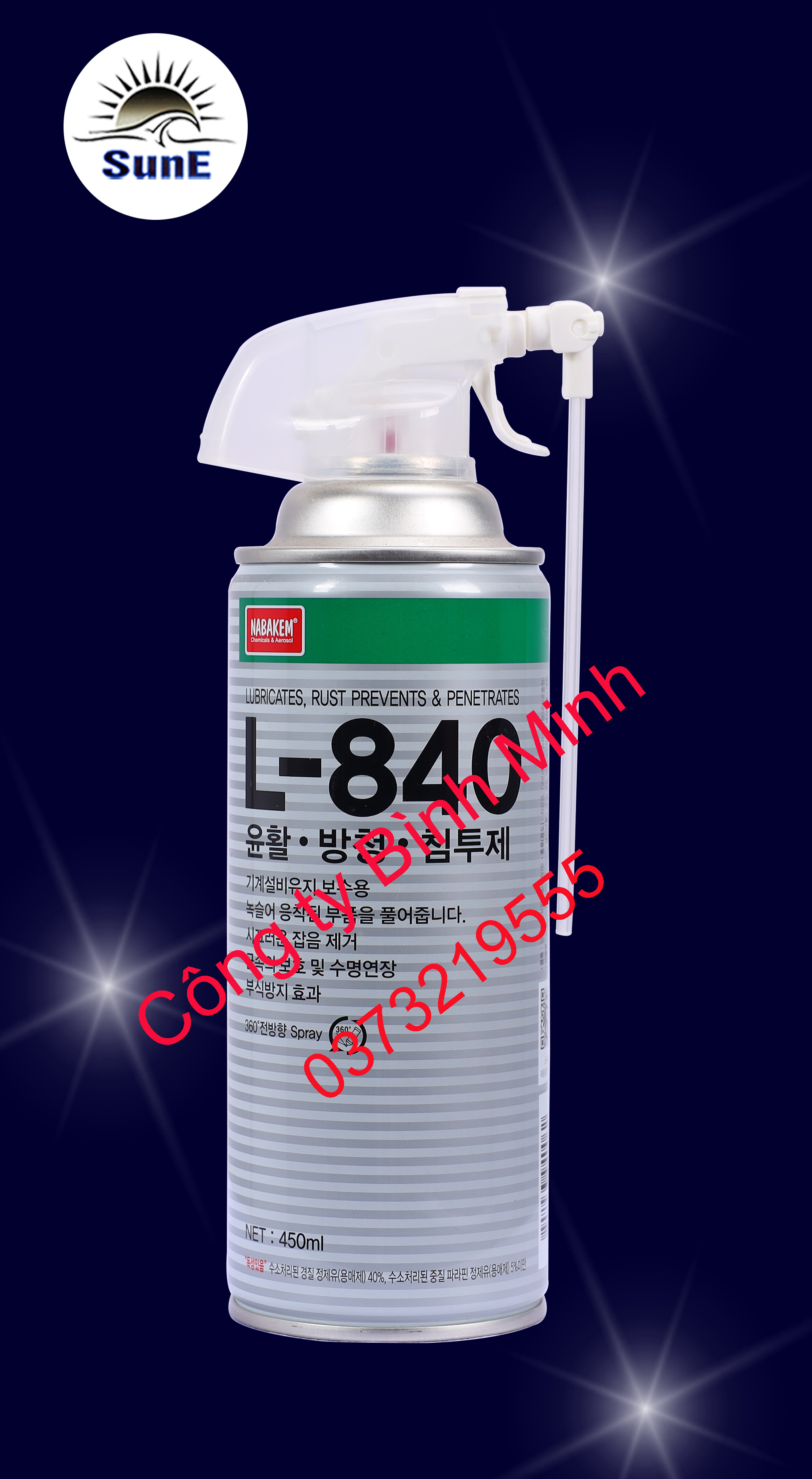 Tẩy gỉ sét, bôi trơn và chống gỉ L-840 Nabakem