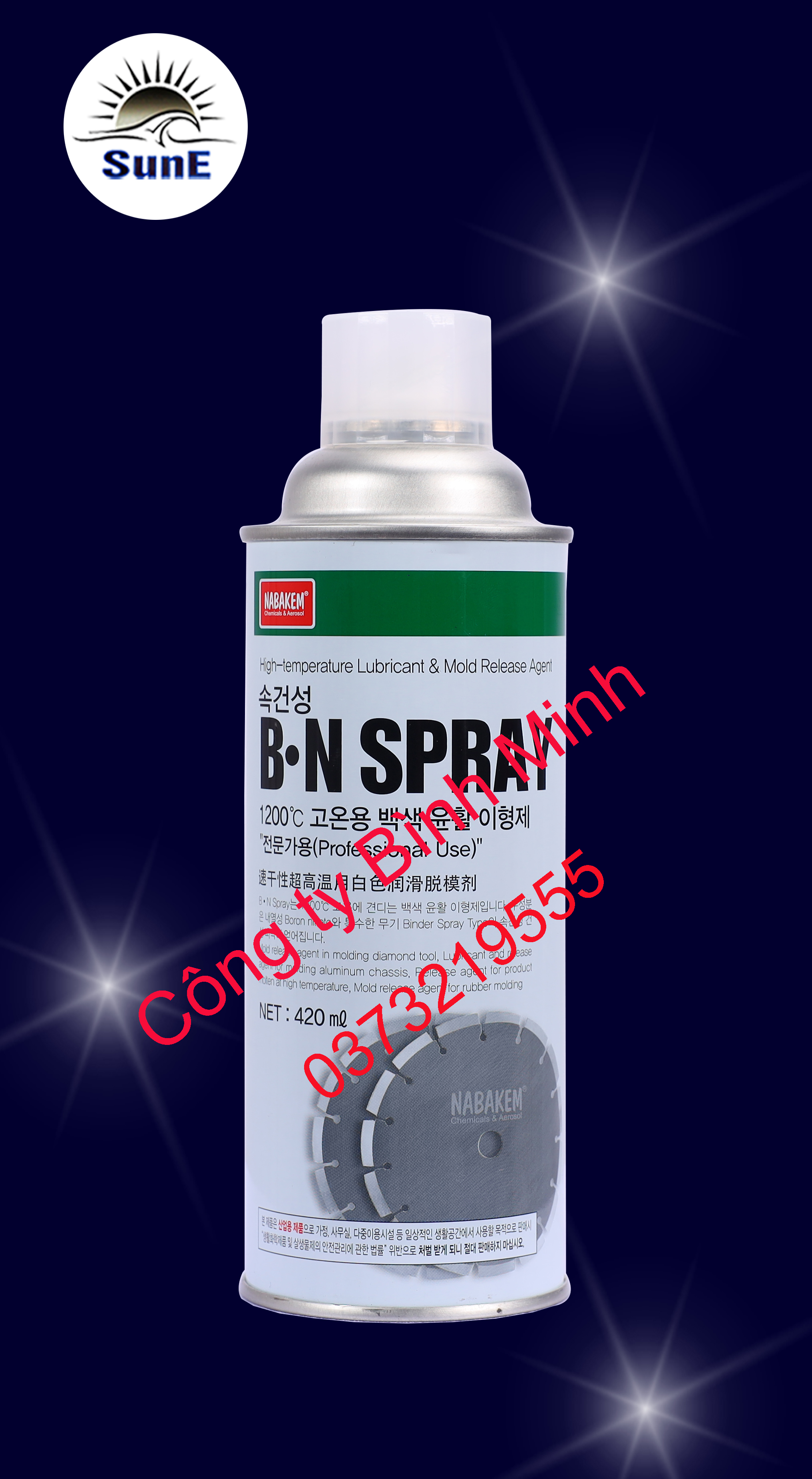 Chất bôi trơn và tách khuôn ở nhiệt độ cao BN SPRAY Nabakem