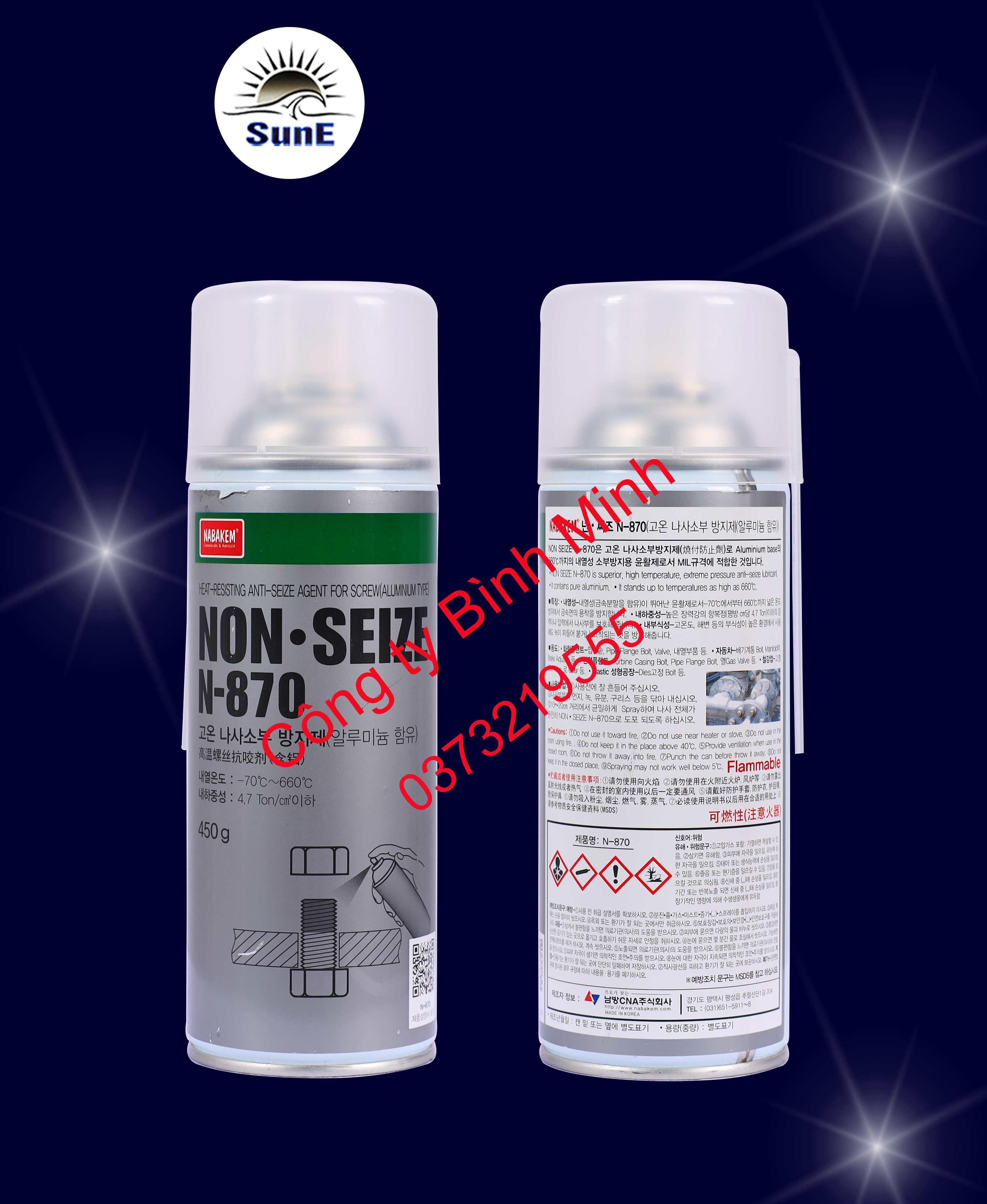 Dầu/Mỡ bôi trơn và chống dính chịu nhiệt đặc chủng N-870 Nabakem