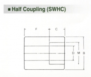 Măng xông Half Coupling (SWHC) - SOCKET WELDING FITTINGS 3000lb, 6000lb, 9000lb